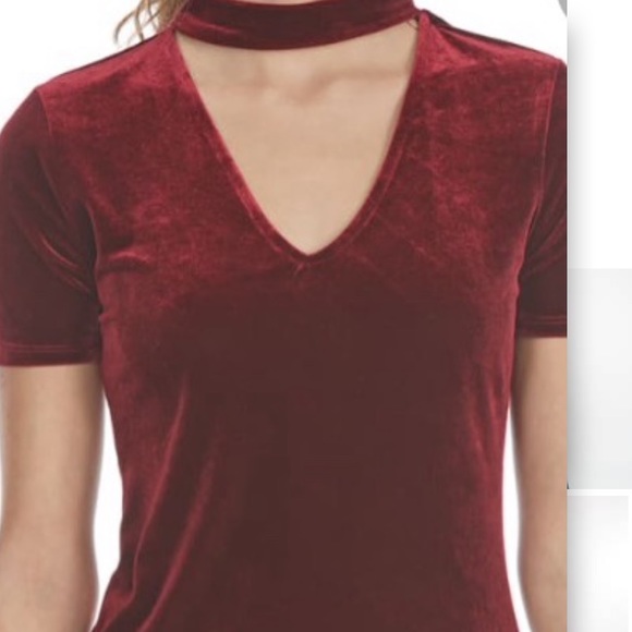 🌺 AMBIANCE VELVET RED BLOUSE - Picture 3 of 3